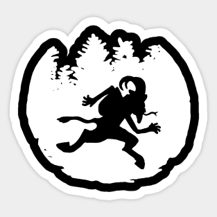 Krampus Spooky German Christmas Sticker